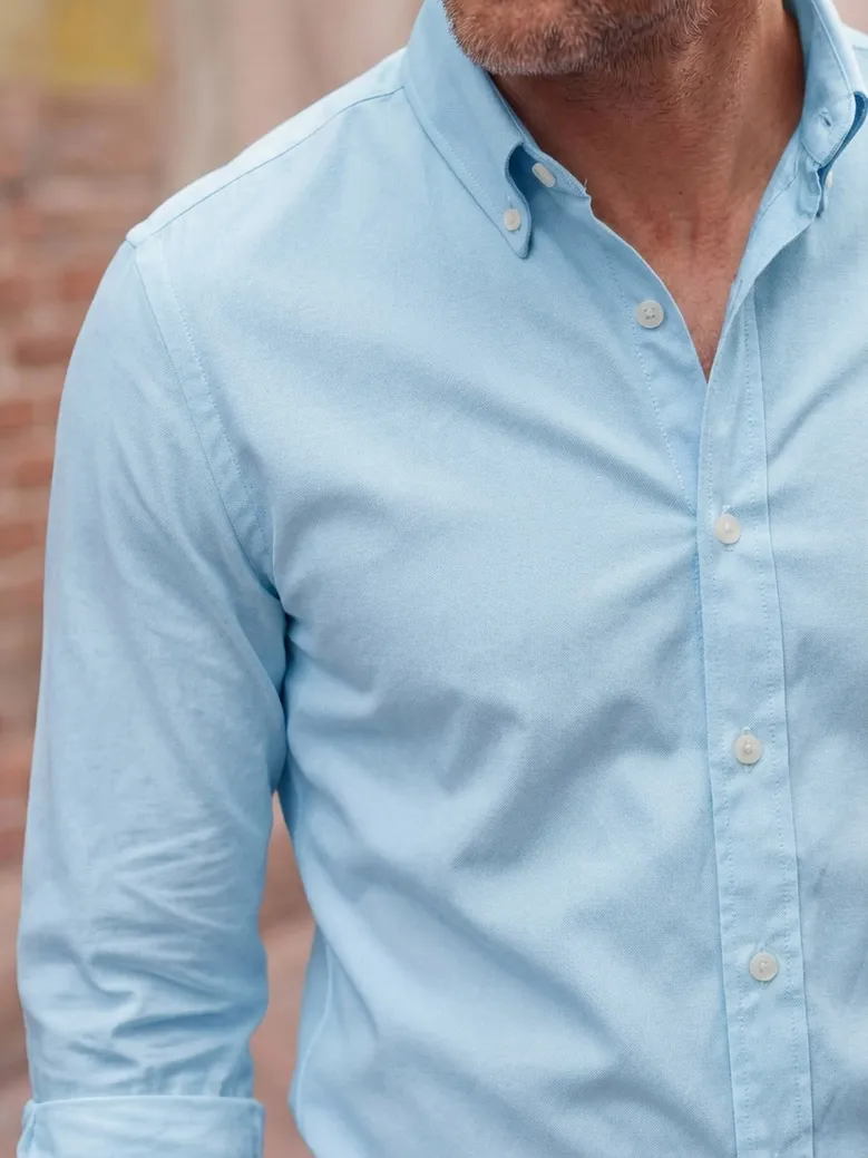 Camicia bianca in popeline facile da stirare