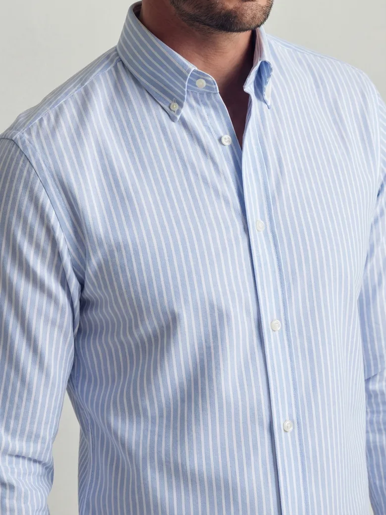 Camicia bianca in popeline facile da stirare