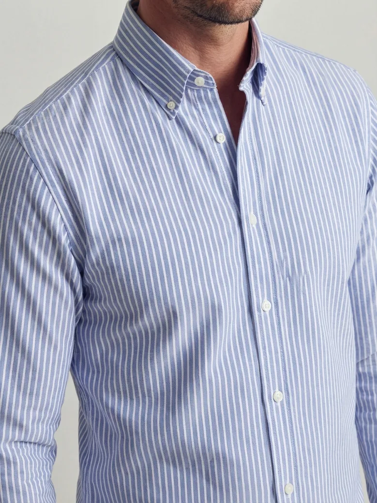 Camicia bianca in popeline facile da stirare