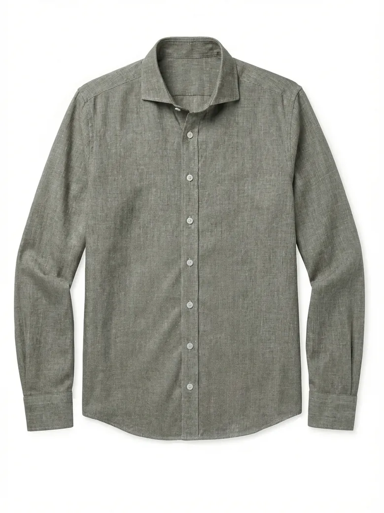 Camicia bianca in popeline facile da stirare