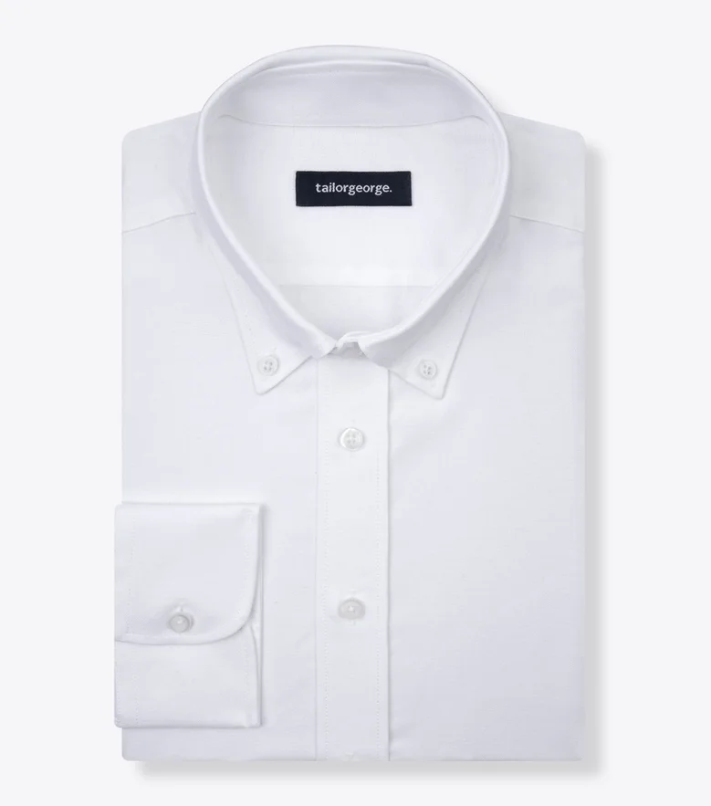 Camicia bianca in popeline facile da stirare