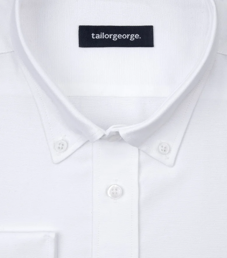 Camicia bianca in popeline facile da stirare