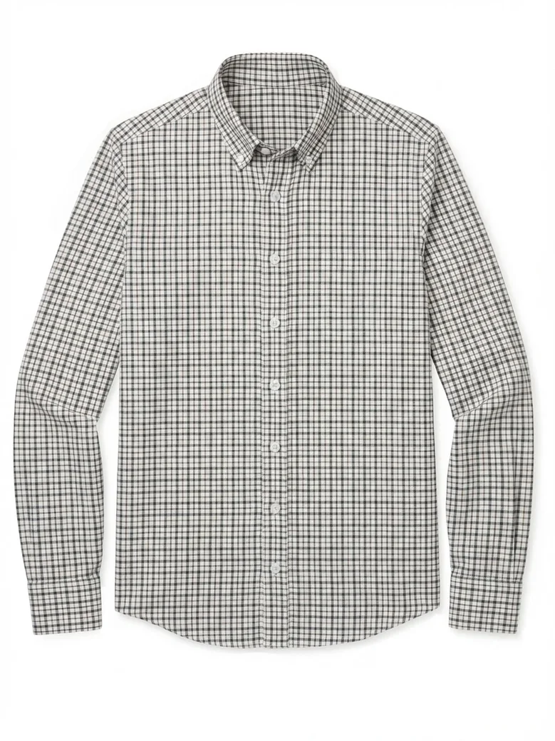 Camicia bianca in popeline facile da stirare