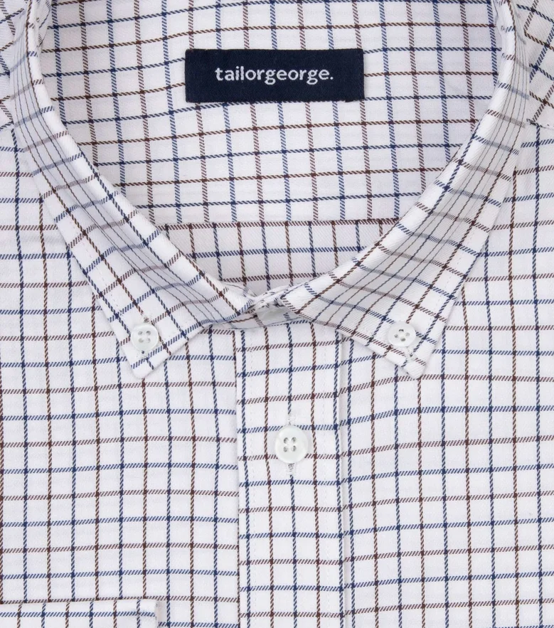 Camicia bianca in popeline facile da stirare