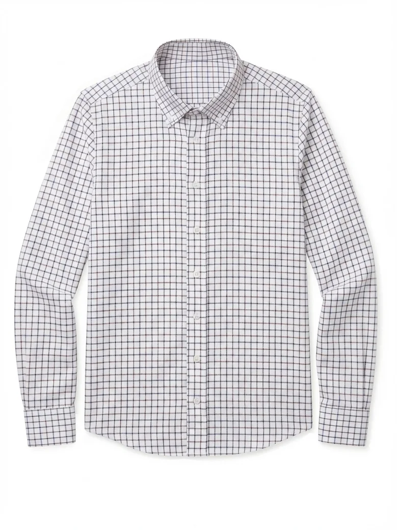 Camicia bianca in popeline facile da stirare