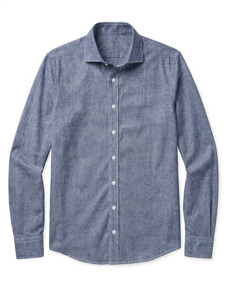 Camicia bianca in popeline facile da stirare