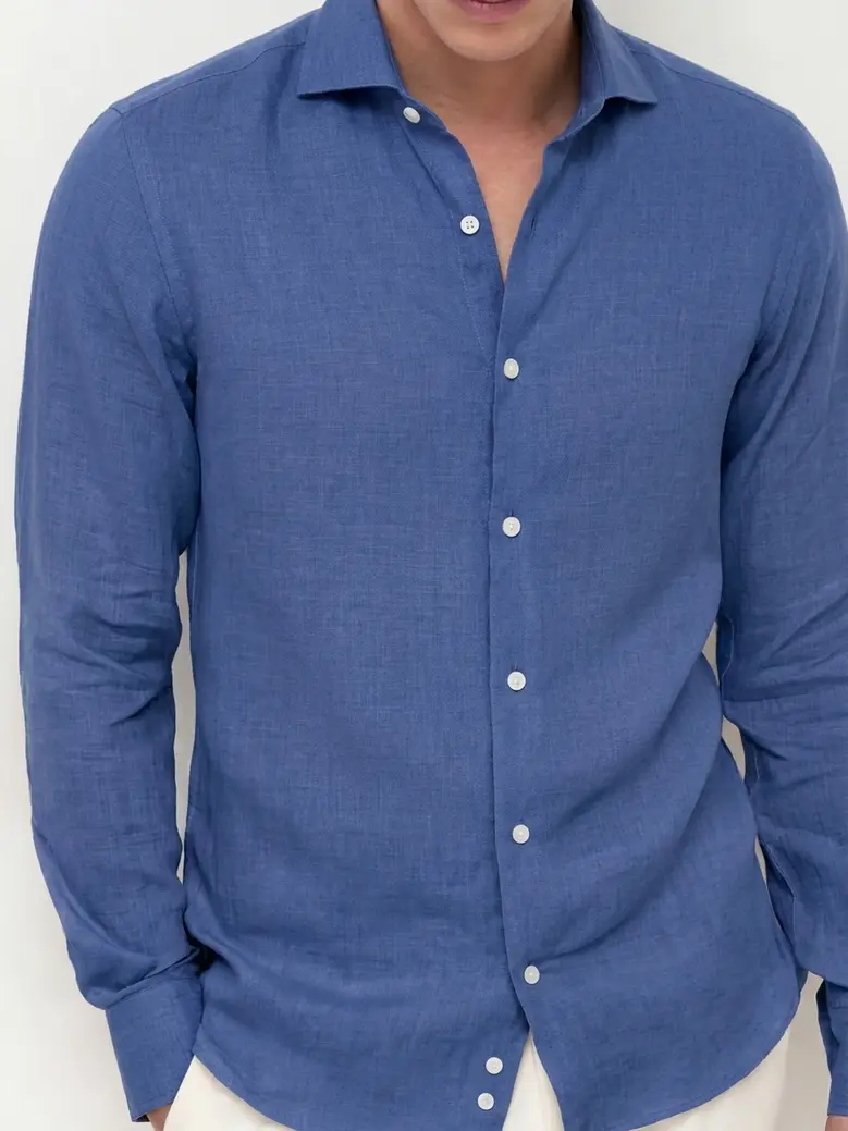 Camicia bianca in popeline facile da stirare