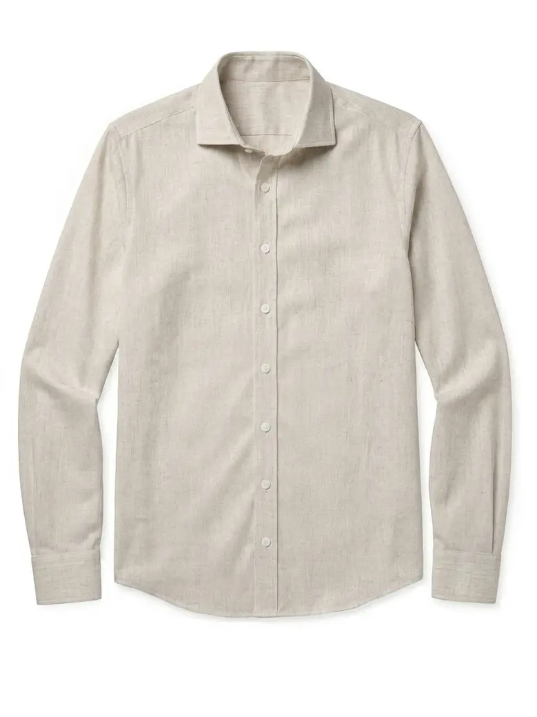 Camicia bianca in popeline facile da stirare