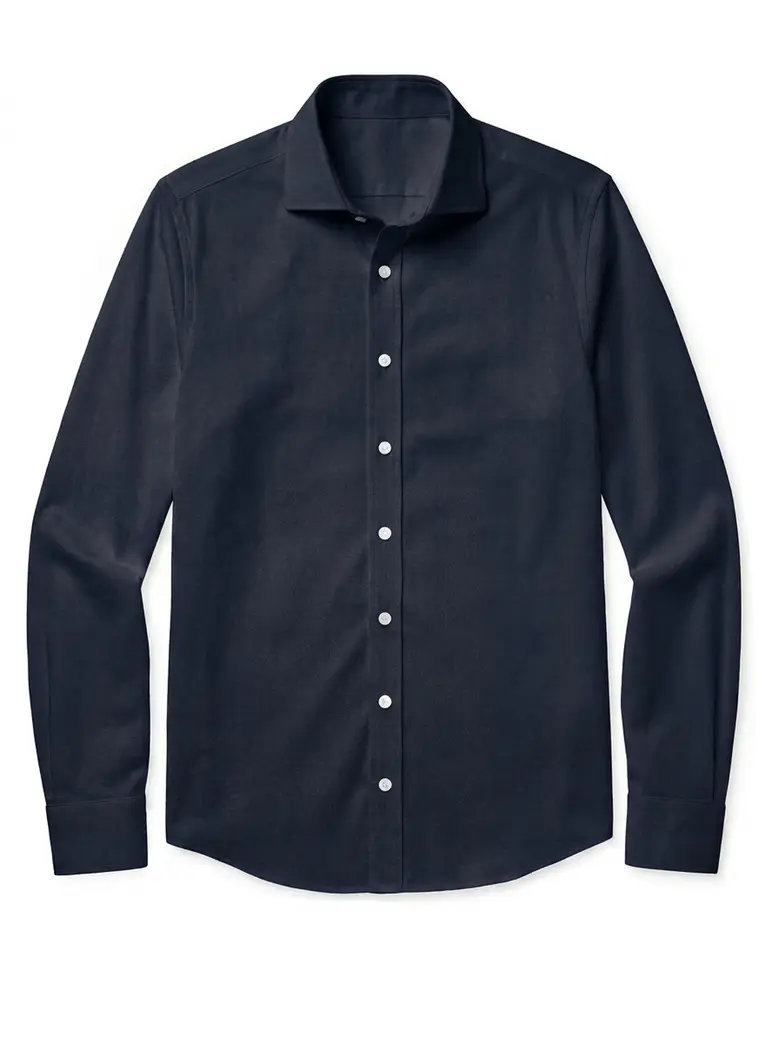 Camicia bianca in popeline facile da stirare
