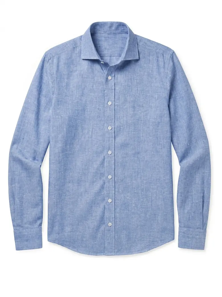 Camicia bianca in popeline facile da stirare