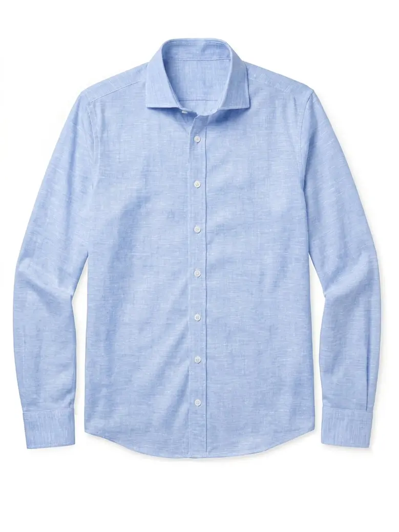 Camicia bianca in popeline facile da stirare
