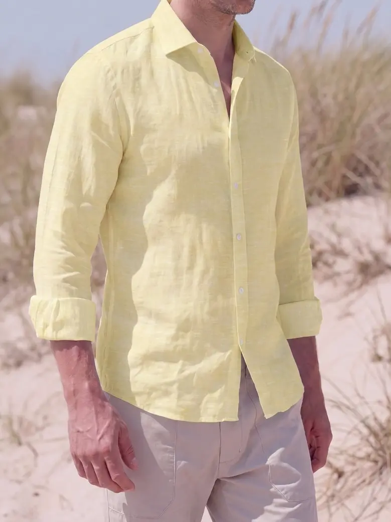 Camicia bianca in popeline facile da stirare