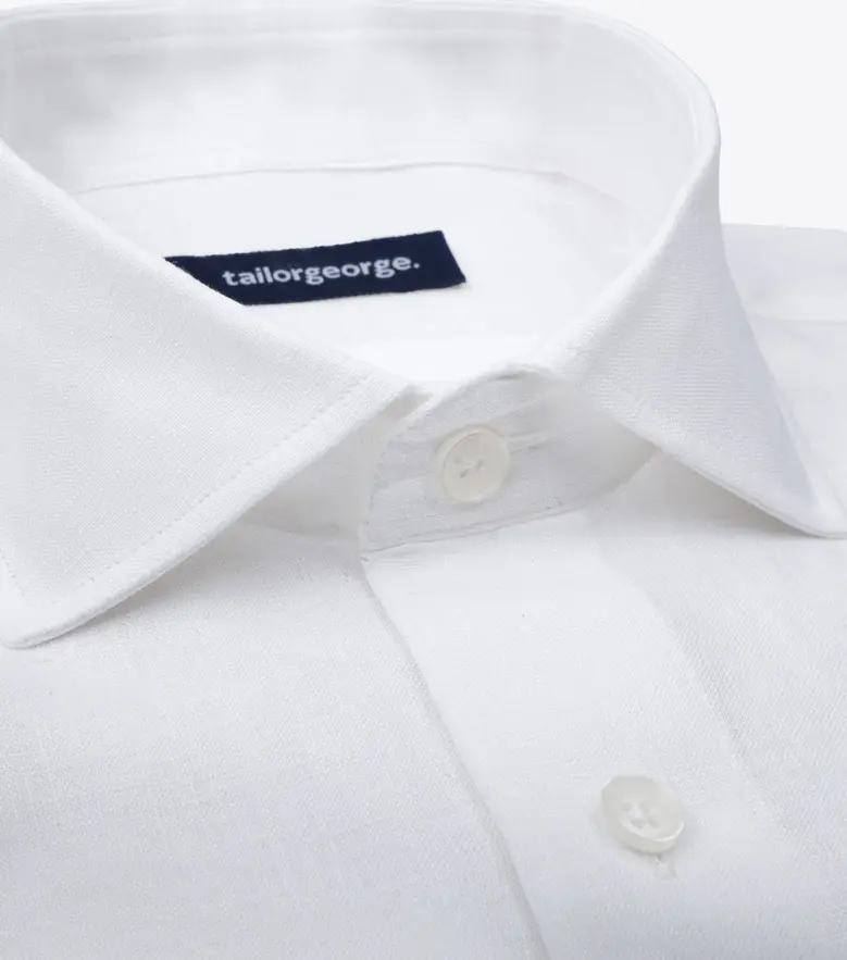 Camicia bianca in popeline facile da stirare