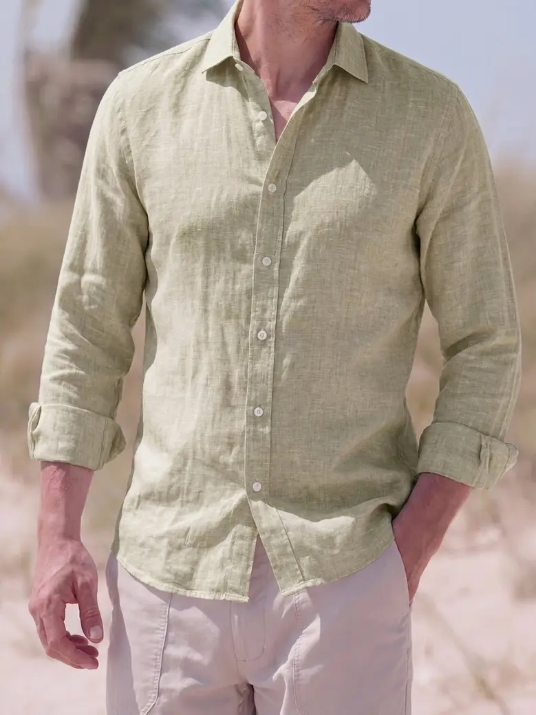 Camicia bianca in popeline facile da stirare