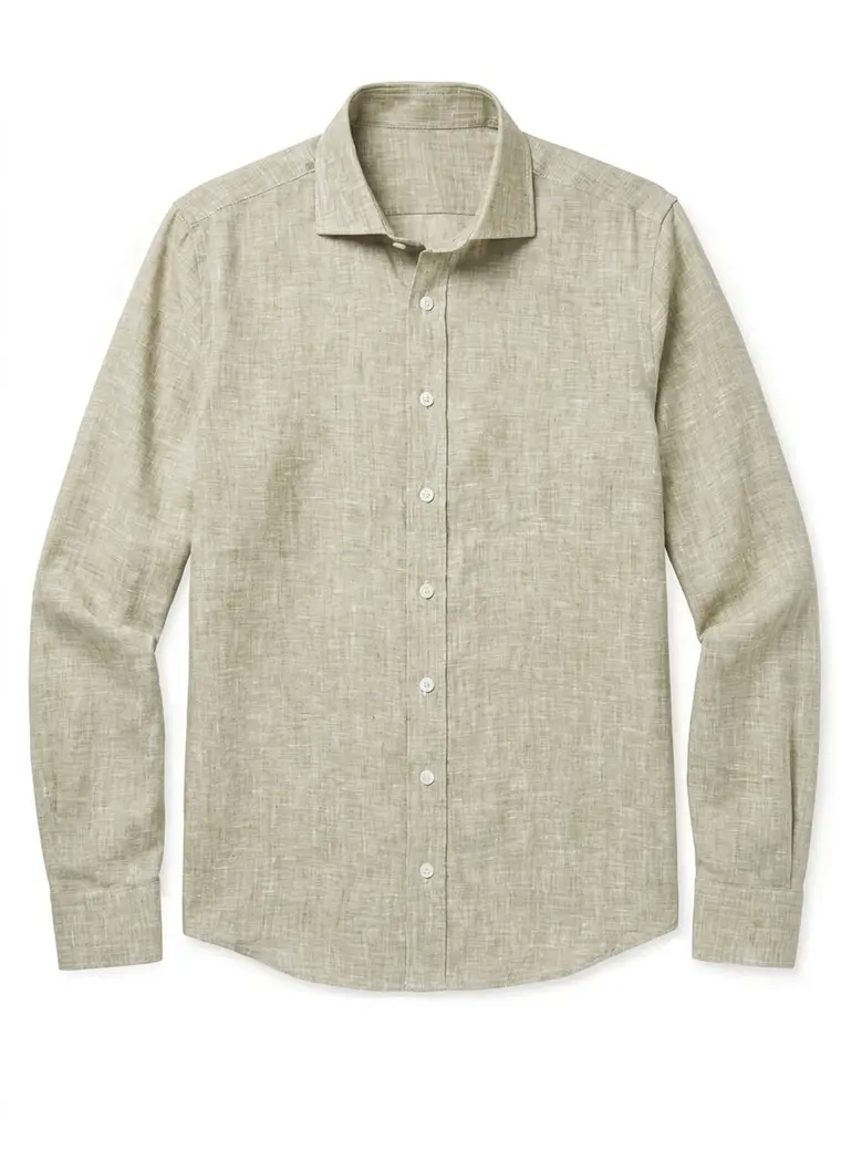 Camicia bianca in popeline facile da stirare