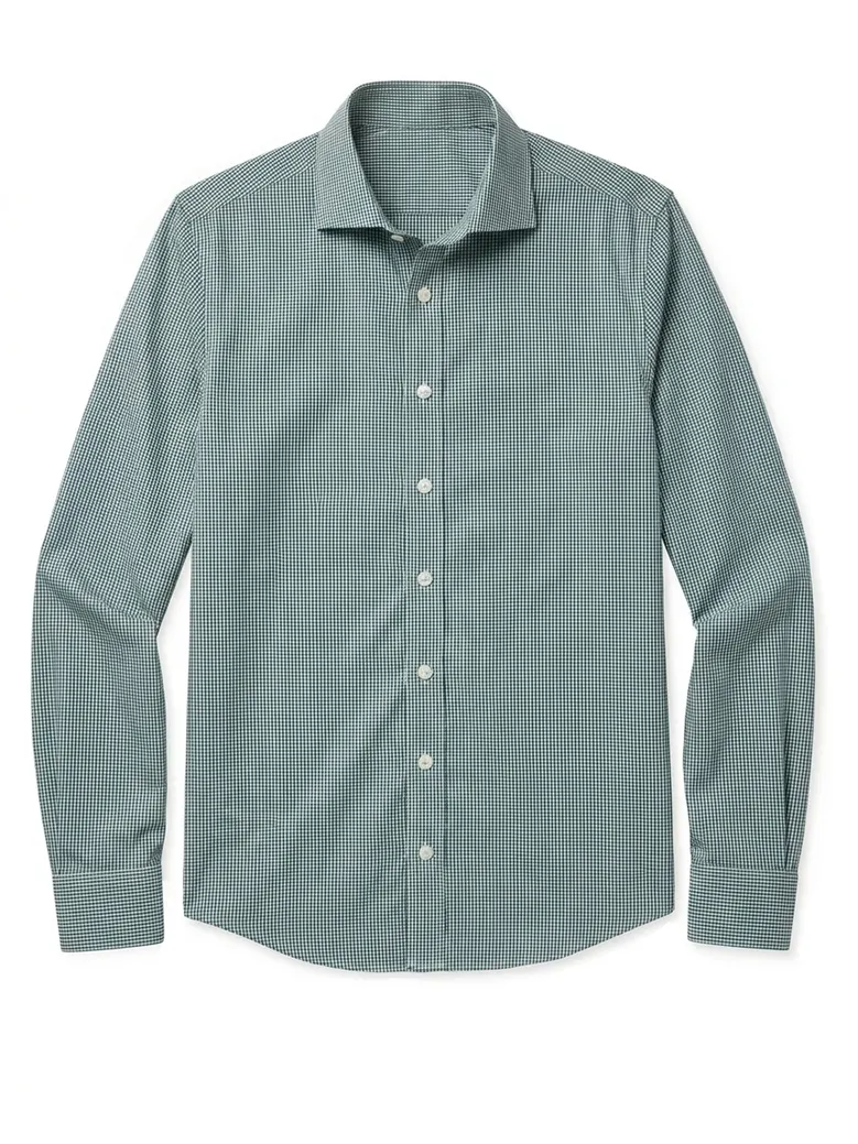 Camicia bianca in popeline facile da stirare