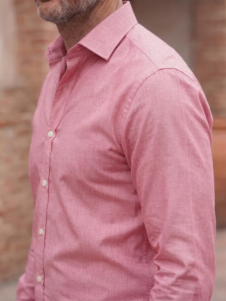 Camicia bianca in popeline facile da stirare