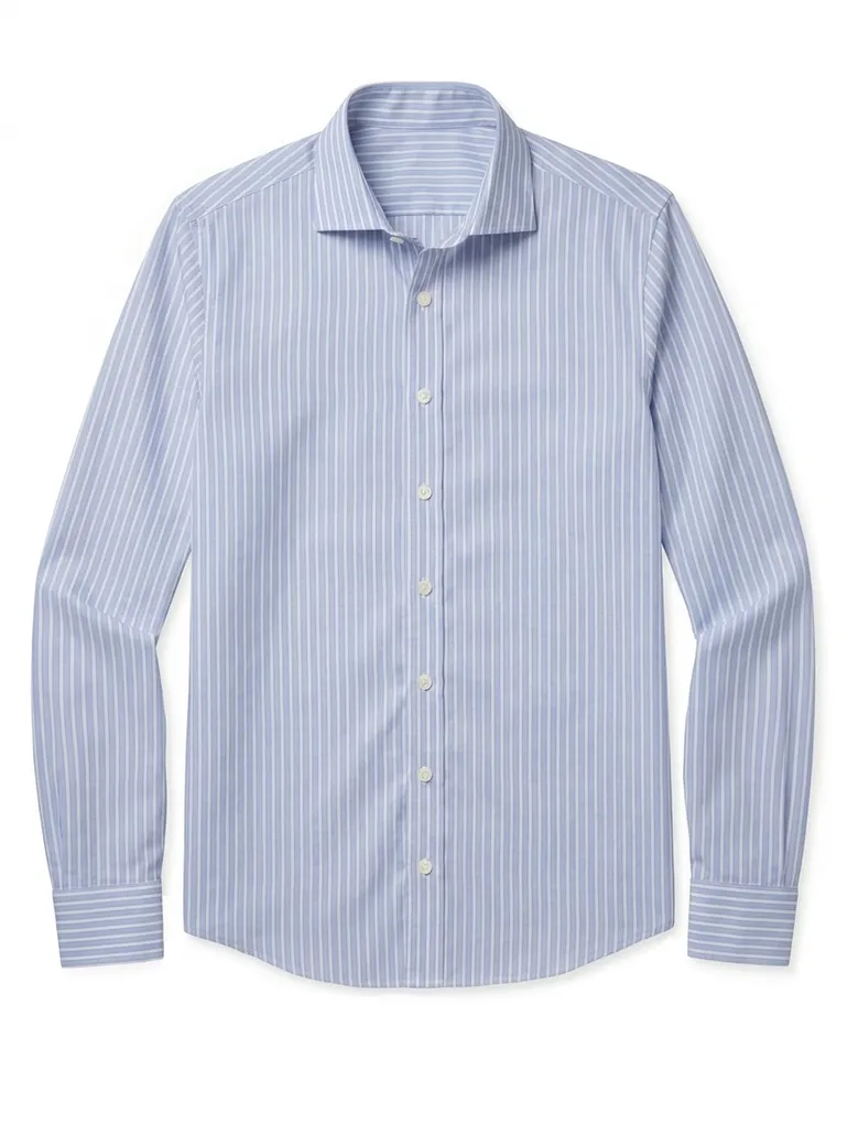 Camicia bianca in popeline facile da stirare