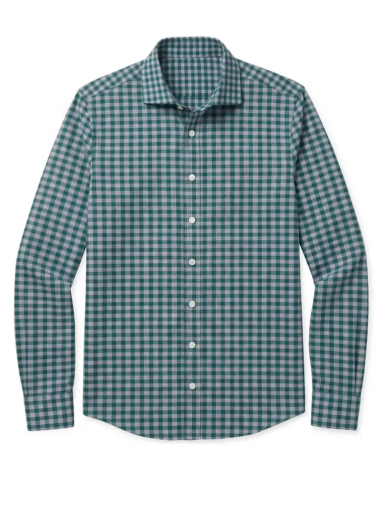 Camicia bianca in popeline facile da stirare