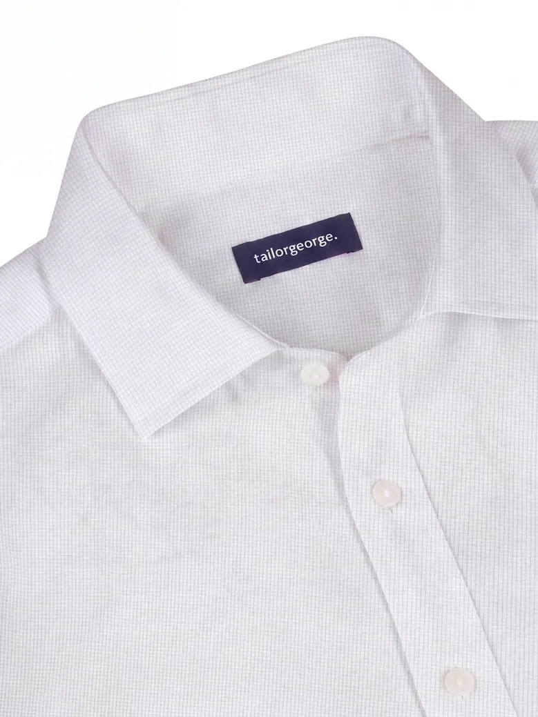 Camicia bianca in popeline facile da stirare