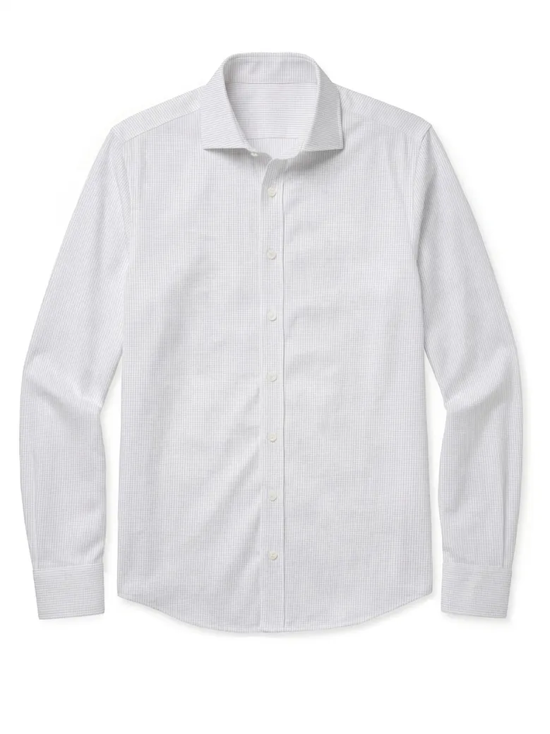 Camicia bianca in popeline facile da stirare