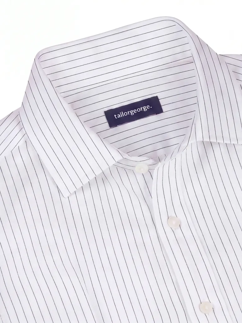 Camicia bianca in popeline facile da stirare