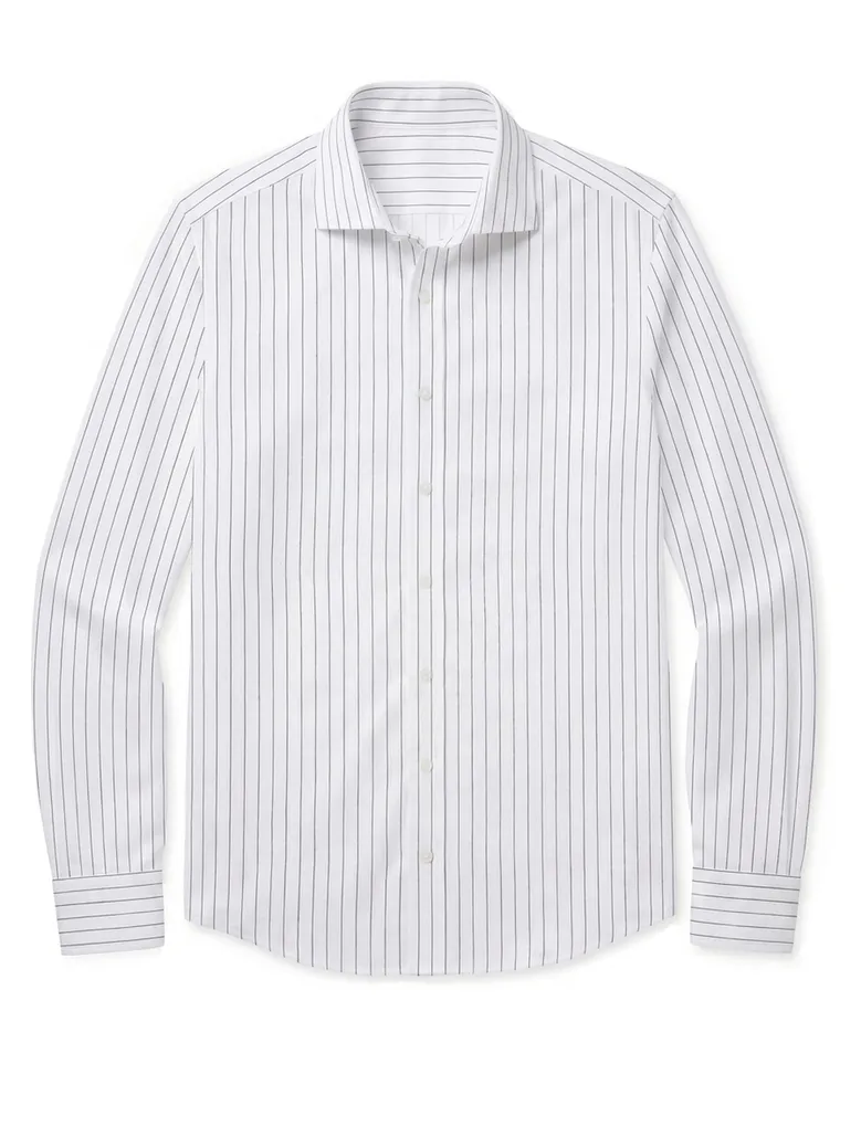 Camicia bianca in popeline facile da stirare