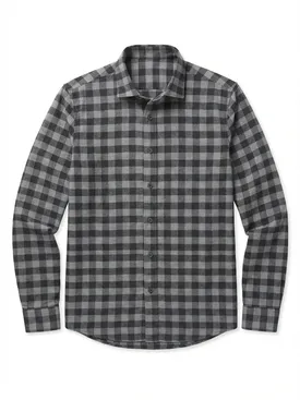 Camicia di flanella a quadri grigi