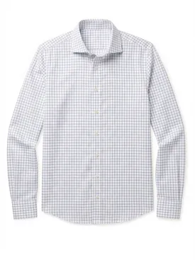 Camicia in twill a quadri blu navy facile da stirare