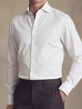 Camicia bianca in popeline facile da stirare