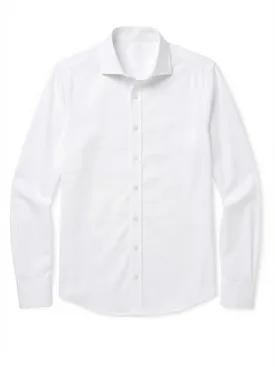 Camicia bianca in popeline facile da stirare