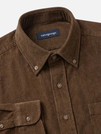 Camicia in velluto a coste spesso