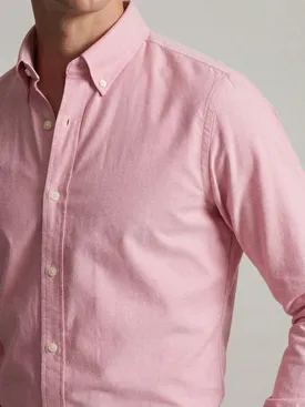 Camicia in Oxford americano spesso, semplice, rosa confetto