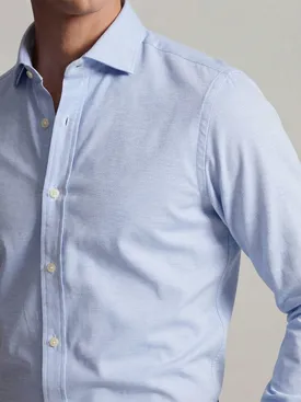 Camicia in twill azzurro cielo