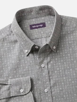 Camicia a fantasia in flanella molto leggera