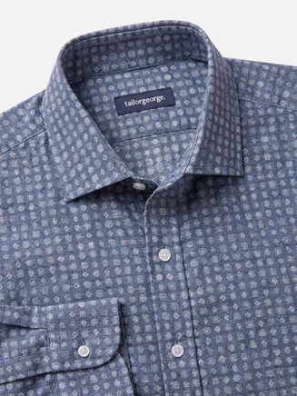 Camicia a fantasia in flanella molto leggera