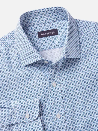 Camicia in popeline stampata