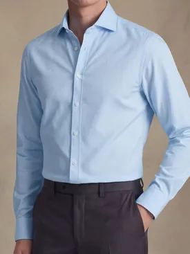 Camicia in popeline azzurro cielo