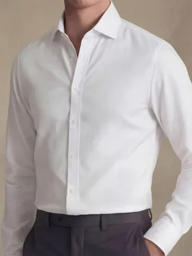 Camicia bianca in popeline fine