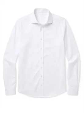 Camicia bianca in popeline fine