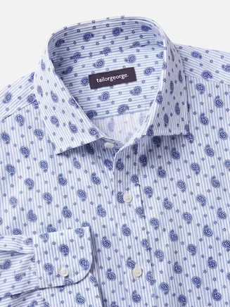Camicia in popeline stampata