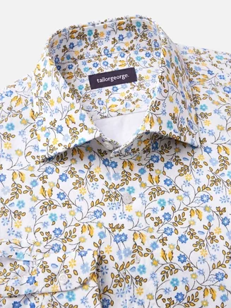 Camicia in popeline stampata