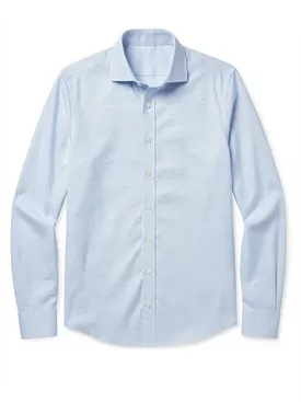 Camicia Oxford blu cielo reale