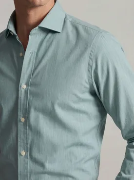 Camicia verde semplice facile da stirare