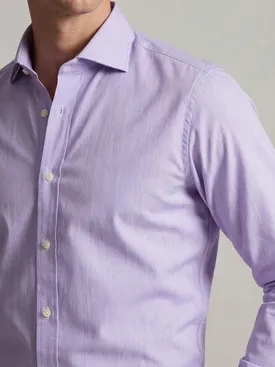 Camicia viola semplice facile da stirare