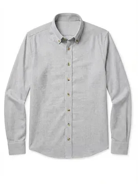 Camicia di flanella grigio mini-plaid