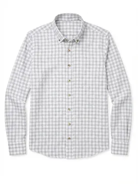 Camicia  Flanella a quadri grigio