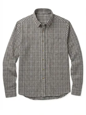 Camicia Flanella a quadri marrone
