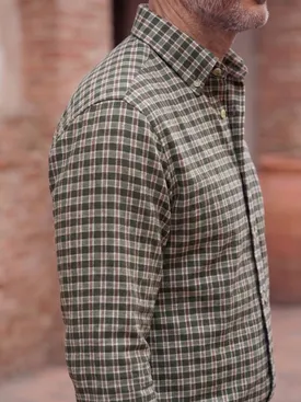 Camicia Flanella a quadri verde