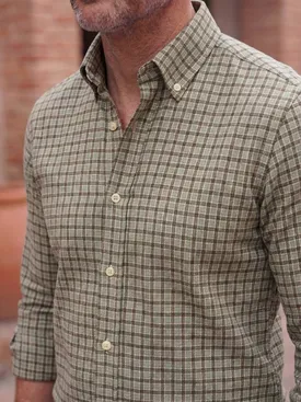 Camicia Flanella a quadri verde
